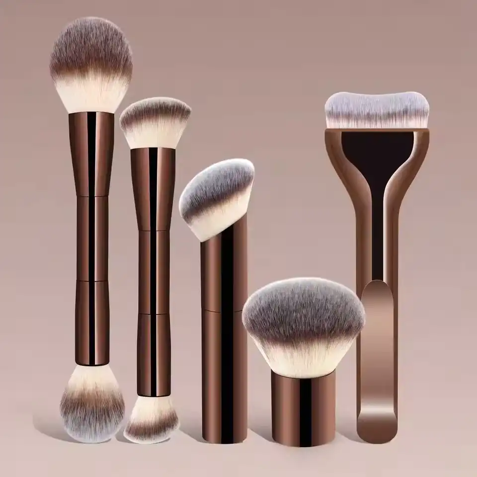 4/5/6/pcs Professional Makeup Brush Set, Portable Travel Makeup Brushes, Dual-Ended Multifunctional